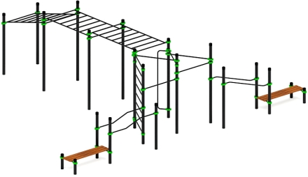 Воркаут ЛОВ 108 зеленый ВТ 102.25-02, фото 4