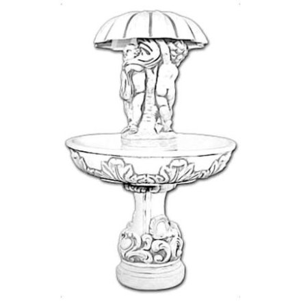 Фонтан античный &quot;Дети под зонтом&quot; артикул 950, фото 1