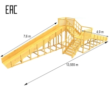 Зимняя горка TORUDA Север wood-7/1 (скат 4.9 м и 7.6) Зимняя горка TORUDA Север wood-7/1 (скат 4.9 м и 7.6)