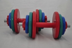 Гантель сборная виниловая. Вес 1 пары 25 кг. СВЕТ-25KG