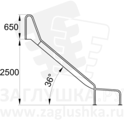 Горка из нержавеющей стали размером 4250х1010 мм, фото 4