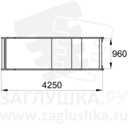 Горка из нержавеющей стали размером 4250х1010 мм, фото 5