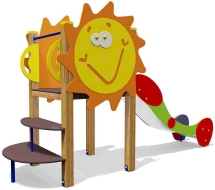 Горка Солнышко 08312 H=1000 для детской площадки Горка Солнышко 08312 H=1000 для детской площадки