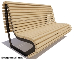 Скамейка парковая Лондон, Лиственница 1,5 м, фото 2