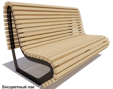 Скамейка парковая Лондон, Лиственница 1,5 м, фото 2