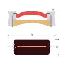 Скамейка Romana 115.72.00 со спинкой двусторонняя для улицы