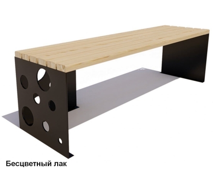 Скамейка уличная Сыр, Лиственница 1,8 м, фото 2