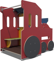 Игровой макет Паровоз ДС004 для детской площадки, фото 2 Игровой макет Паровоз ДС004 для детской площадки, фото 2