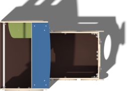 Игровой макет Паровоз ДС004 для детской площадки, фото 3 Игровой макет Паровоз ДС004 для детской площадки, фото 3