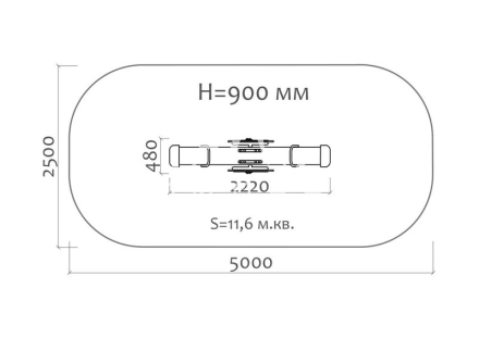 Качели-балансир Колобок 04111.21 для детской площадки, фото 3