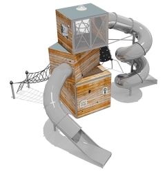 Игровой комплекс Эко Кубус VST 4503/2 для детской площадки, фото 2 Игровой комплекс Эко Кубус VST 4503/2 для детской площадки, фото 2