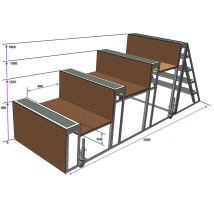 Комплект для ППС (лестница разрушенная спортивная, лабиринт, тоннель и мост подвесной спортивный) Комплект для ППС (лестница разрушенная спортивная, лабиринт, тоннель и мост подвесной спортивный)