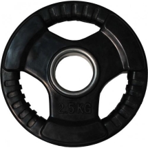 Диск обрезиненный ZSO черный &quot;3 HANDLE&quot; D-51, 2,5 кг