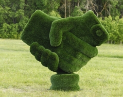 Топиари стела Рукопожатие - газон Deluxe, фото 3