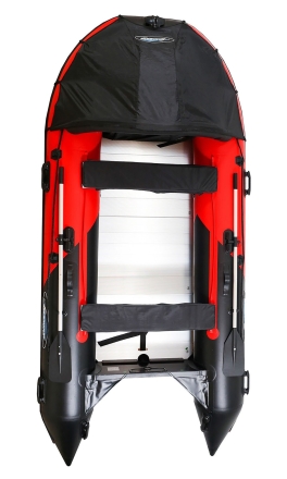 Gladiator D 470 AL PROFESSIONAL D Красно-черный моторная лодка ПВХ Алюминиевый пайол, фото 2