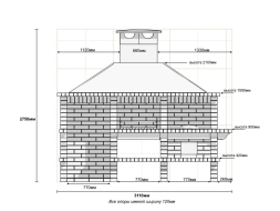 Печь Аристократ 832 Прямоугольный кирпич красный с коричневым, фото 9