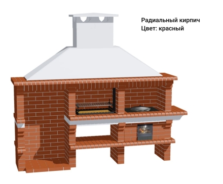 Печь Аристократ 832 Прямоугольный кирпич красный с коричневым, фото 11