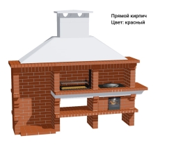 Печь Аристократ 832 Прямоугольный кирпич красный с коричневым, фото 14