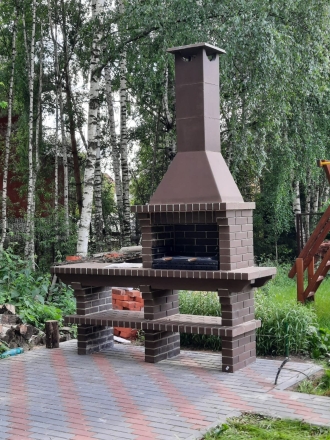 Печь Аристократ 704 Радиальный кирпич красный с коричневым, фото 5