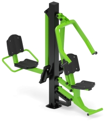 Жим ногами + жим от груди (зеленый) - Уличный тренажер - СТ 037-12, фото 1