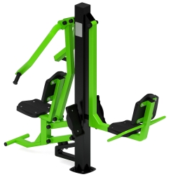 Жим ногами + жим от груди (зеленый) - Уличный тренажер - СТ 037-12, фото 3