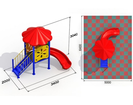 Детская площадка Малютка 4,3_2вар, фото 2