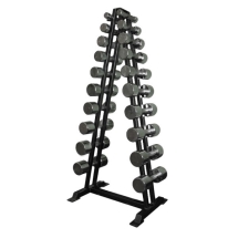 Гантельный ряд хромированный, от 1 до 10кг (10пар) Гф-002 