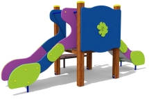 Горка Двойная 08201.21 для детской площадки Горка Двойная 08201.21 для детской площадки