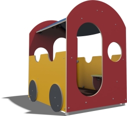 Игровой макет Вагон ДС003 для детской площадки, фото 2 Игровой макет Вагон ДС003 для детской площадки, фото 2