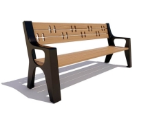 Скамейка чугунная Казань, Сосна 1,8 м