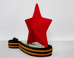 Топиари композиция Звезда с георгиевской лентой - газон Eco, фото 2