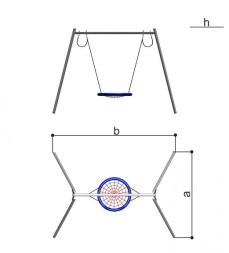 Качели Гнездо Romana 108.43.00 для детской площадки, фото 4