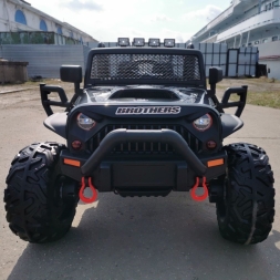 Электромобиль Jeep Wrangler JC666 черный, фото 13