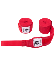 Бинт боксерский, 4,5 м, хлопок, красный