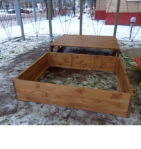 Песочница с крышкой