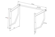 Турник настенный Workout (вынос перекладины от стены - 40, 60, 80 см )