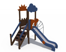 Игровой комплекс Совёнок с металлическим скатом Н-1200 ДИО 04118, фото 1