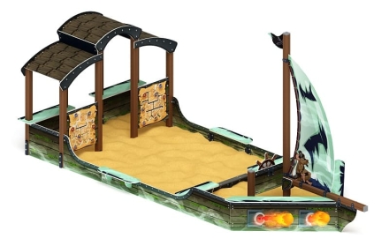 Песочный дворик Морская Яхта (Летучий Голландец) - ИО 6.03.01-04, фото 1