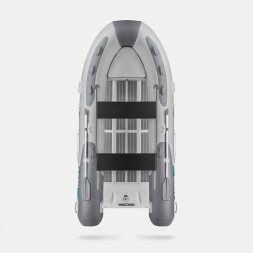 Gladiator RIB 380 AL Светло-темносерый моторная лодка ПВХ Жесткое дно (морской алюминий), киль, фото 3 Gladiator RIB 380 AL Светло-темносерый моторная лодка ПВХ Жесткое дно (морской алюминий), киль, фото 3