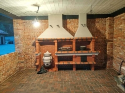 Печь Аристократ 832 Радиальный кирпич красный с коричневым, фото 4