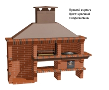 Печь Аристократ 832 Радиальный кирпич красный с коричневым