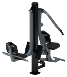 Жим ногами + жим от груди (серый) - Уличный тренажер - СТ 037-13, фото 2