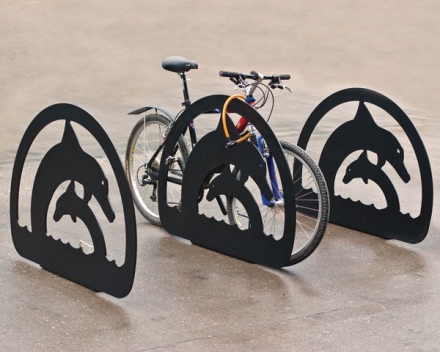 Велопарковка декоративная Дельфины, фото 1