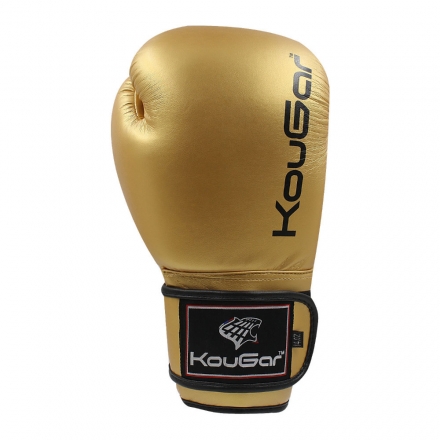 Перчатки боксерские KouGar KO600-6, 6oz, золото, фото 6