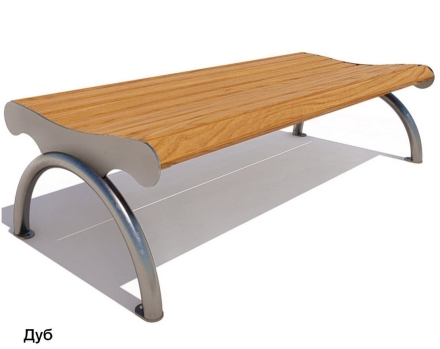 Банкетка парковая Берлин, Лиственница 2 м, фото 1