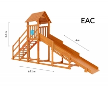 Зимняя горка Snow Fox Start с крышей (скат 4 м) Зимняя горка Snow Fox Start с крышей (скат 4 м)