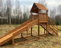 Зимняя горка Snow Fox Start с крышей (скат 4 м) Зимняя горка Snow Fox Start с крышей (скат 4 м)