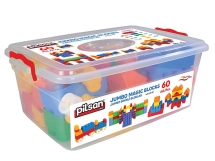 Конструктор из 60 деталей Pilsan Jumbo Magic Blocks (03-227)