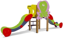 Горка двойная Медуза 08024 для детской площадки Горка двойная Медуза 08024 для детской площадки