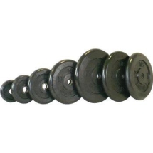 Диск обрезиненный черный BARBELL 5 кг., d26мм